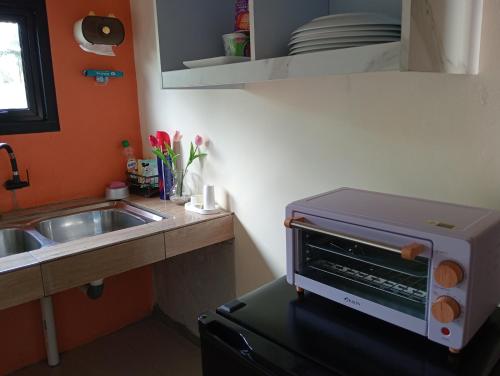 Dapur atau dapur kecil di Villa Malini
