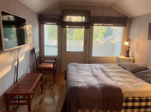 Giường trong phòng chung tại Rovavisit Grand Villa