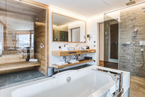 Koupelna v ubytování Hotel Nesslerhof