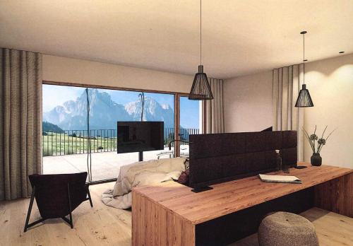 TV a/nebo společenská místnost v ubytování Parc Hotel Tyrol