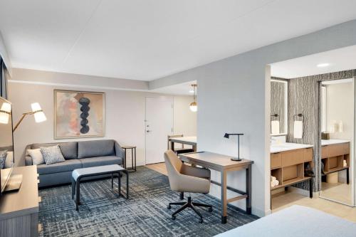 Zona de estar de Homewood Suites by Hilton Toronto-Markham