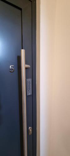 a close up of a door with a control panel at Apartments in Graz in Graz