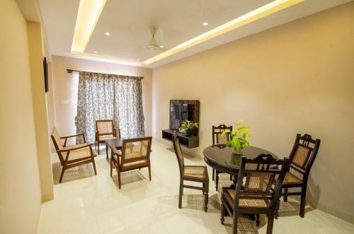 Posezení v ubytování Sea View 2 Bedroom Serviced Apartment, Dona Paula