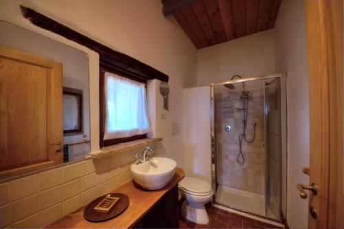Ванная комната в agriturismo Poggio Monte Saturnia