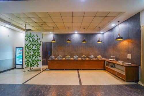 El área de trabajo o centro de convenciones de Vrinda Anandam Resort