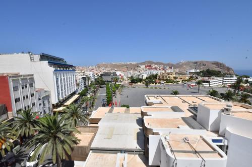 a view of a city with buildings and a street at Appartement Biela in Al Hoceïma