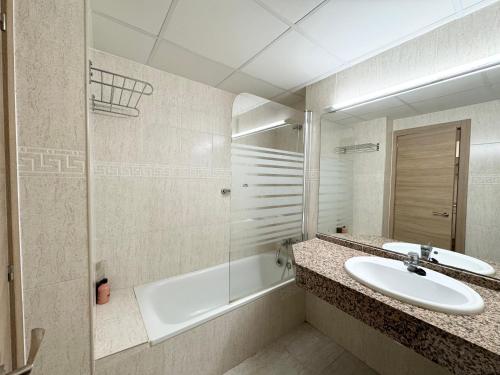 Koupelna v ubytování Apartsalou Michelangelo