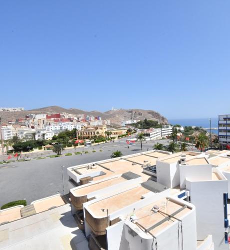 a view of a city from the roof of a building at Appartement Dalisa in Al Hoceïma