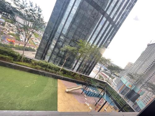 a view of a playground in a city at H Residence Hill10 I-City in Shah Alam