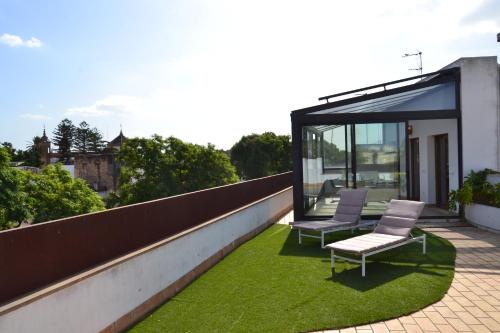 Κήπος έξω από το Penthouse City Center - Jerez
