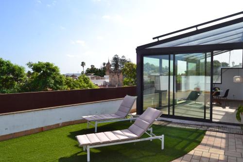 Μπαλκόνι ή βεράντα στο Penthouse City Center - Jerez