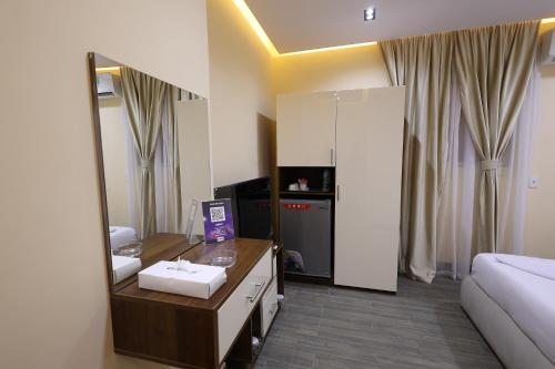 Katil atau katil-katil dalam bilik di Pyramids Sunshine Hotel