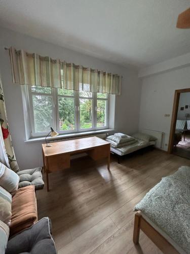 Χώρος καθιστικού στο Apartament na górce