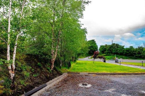 a view of a road with trees and grass at Sullcon Apartment in Killarney