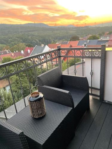 Balkón nebo terasa v ubytování Apartmán