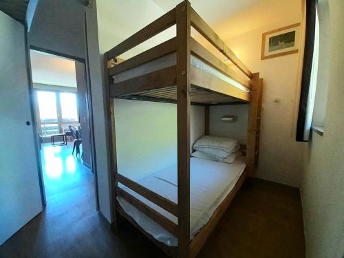 Ce lit superposé se trouve dans un dortoir doté de lits superposés. dans l'établissement Résidence Themis - Résidence THEMIS N°414 MAE-4951, à La Plagne Tarentaise