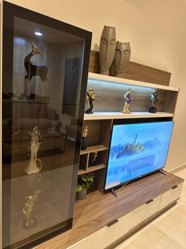 TV a/nebo společenská místnost v ubytování Layan residence
