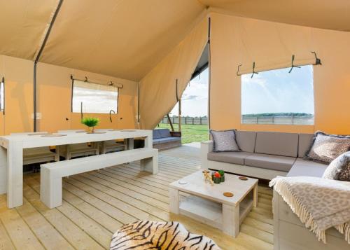 Χώρος καθιστικού στο Bowbrook Lodges