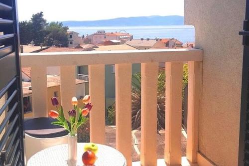 Apartments Villa Angela - Studio Apartment with Balcony and Sea View Dajana