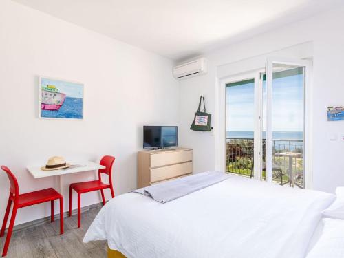 Apartments Villa Lukas - ''No 6'' Studio Apartment with Balcony and Sea View