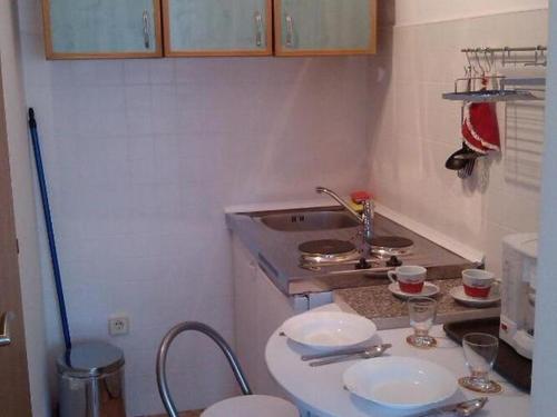 Kuchyň nebo kuchyňský kout v ubytování Apartments Vala - Superior Studio Apartment A6