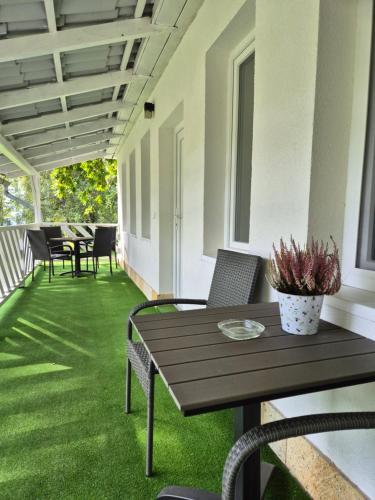 Κήπος έξω από το Hotel Csillag Tokaj