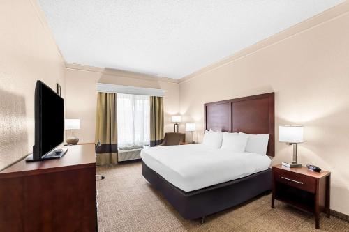 Μια τηλεόραση ή/και κέντρο ψυχαγωγίας στο Comfort Inn & Suites Heath - Newark South
