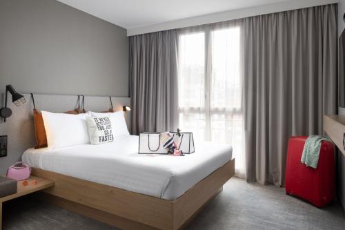 Katil atau katil-katil dalam bilik di Moxy Paris Clamart