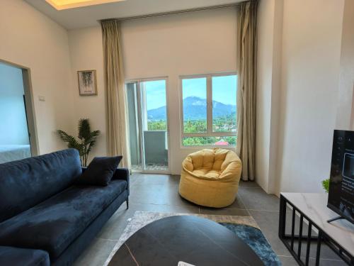 Ruang duduk di Langkawi Simfoni Forest Suite