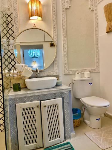 Un baño de Riad Green Vines