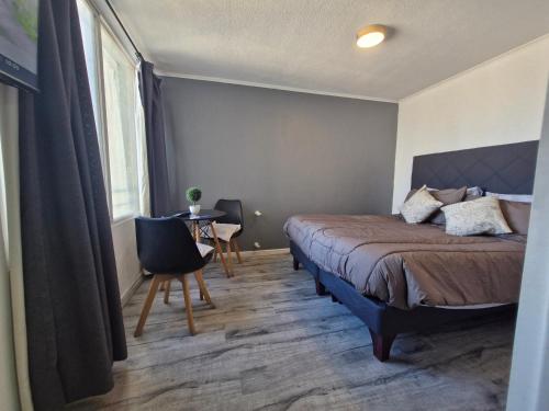 Postel nebo postele na pokoji v ubytování Excelente Precio ,ubicación ,Santiago centro 2