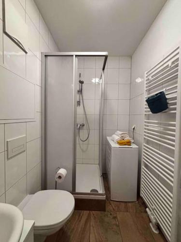 Koupelna v ubytování Helles Apartment im Zentrum