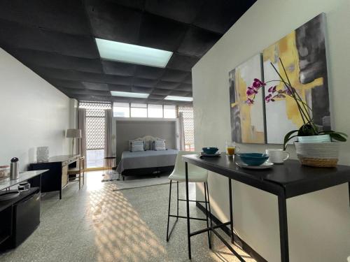 San Jose Downtown Suitesにあるシーティングエリア