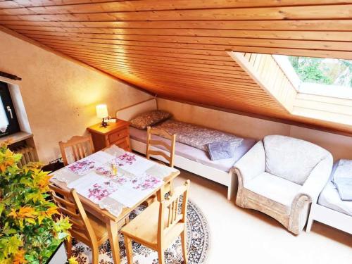 Χώρος καθιστικού στο Calm located Penthouse near Nürnberg