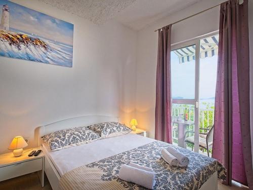 Apartments Grljevi - Studio Apartment with Balcony and Sea View A3