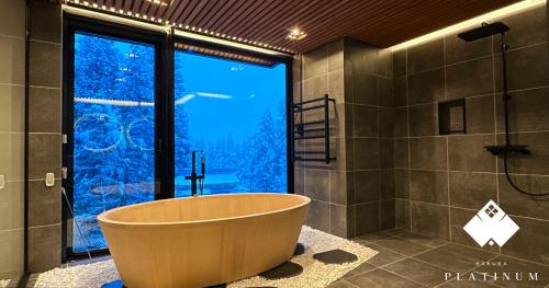 Koupelna v ubytování Hakuba Platinum