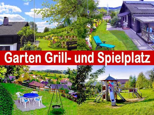 Taman di luar BayerischerWald-Ferien-Blockhaus-Panoramablick-Grafenau Haus im Wald-Vogelthenne 19, fast Alleinlage-ILZtal-Blick nähe Rothauer, Saldenburger, Ebenreuther und Eginger See im Dreiburgenland, unweit der Stadt PASSAU an der Donau Inn und ILZ