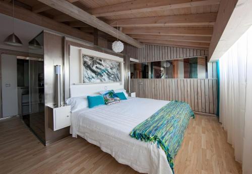 Ένα ή περισσότερα κρεβάτια σε δωμάτιο στο La casa vieja de Vizmalo