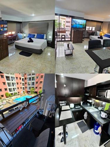 Llit o llits en una habitació de Airport Oasis