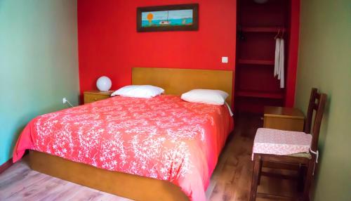 Ένα ή περισσότερα κρεβάτια σε δωμάτιο στο Hotel O Catraio