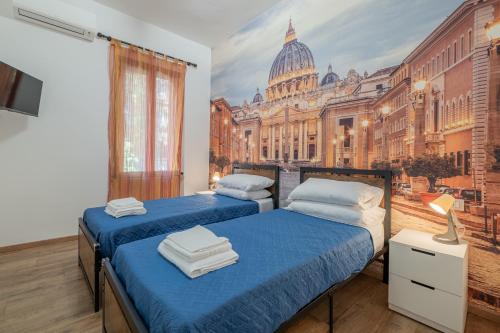 Postel nebo postele na pokoji v ubytování LE TRE M - Guesthouse