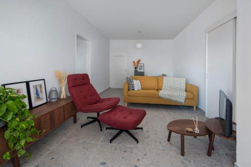 Zona de estar de Amazing Sea View and Location