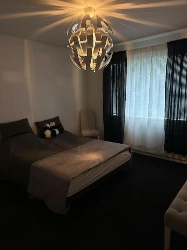 Ένα ή περισσότερα κρεβάτια σε δωμάτιο στο Peaceful place in Lapland!