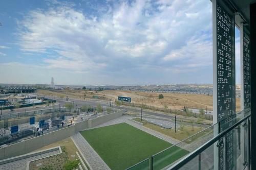 a view of a tennis court from a building at Beautiful Galena at Ellipse in Midrand