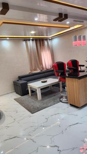 Χώρος καθιστικού στο Appartement familial