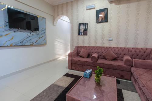 Posezení v ubytování Sur Inn Hotel Apartments صور ان للشقق الفندقية