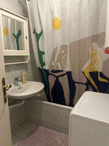 Ένα μπάνιο στο Lilians cosy Apartment JAKO 3a