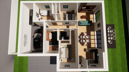 Půdorys ubytování L'Évasion Colorée - Maison Vive et Moderne