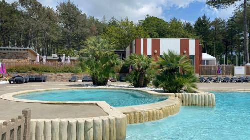 Πισίνα στο ή κοντά στο MysavinaHouse mobilhome 4 à 6 pers camping 4 Etoiles