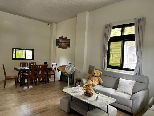 Posezení v ubytování Fulong City B&B